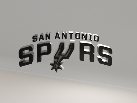 NBA San Antonio Spurs Logo 3D मॉडल