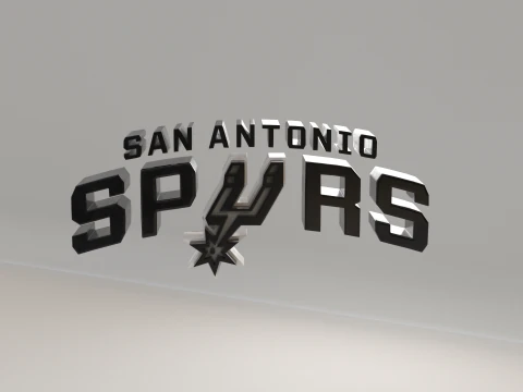 NBA San Antonio Spurs Logo 3D Model