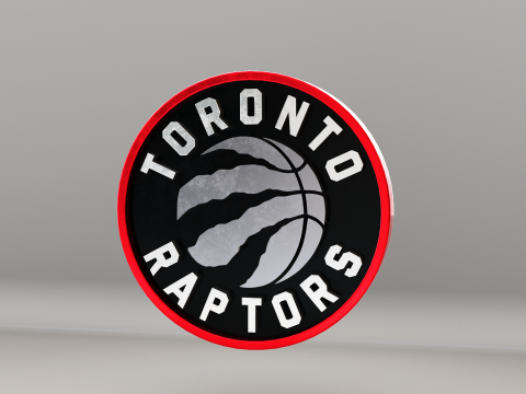 NBA Toronto Raptors Logo Modelo 3D
