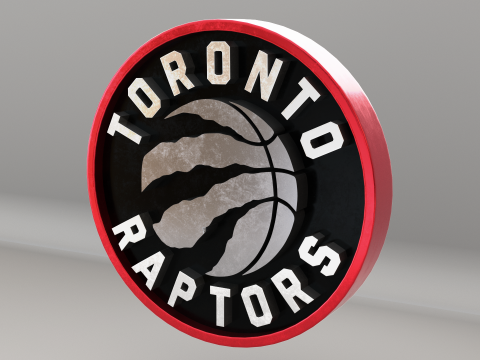 NBA Toronto Raptors Logo Modèle 3D