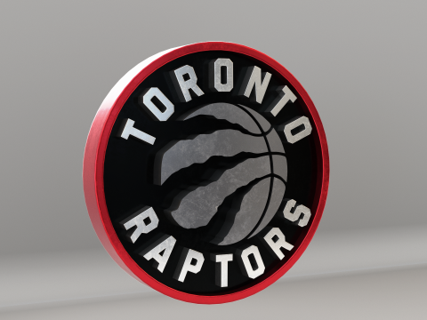 NBA Toronto Raptors Logo Modèle 3D
