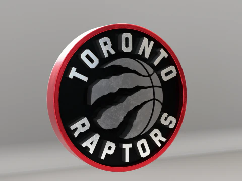 NBA Toronto Raptors Logo 3D Model