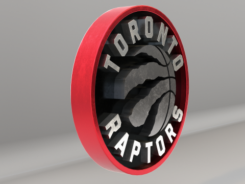 NBA Toronto Raptors Logo Modèle 3D