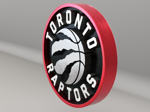 NBA Toronto Raptors Logo Modèle 3D