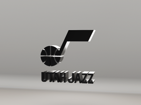NBA Utah Jazz Logo Modelo 3D