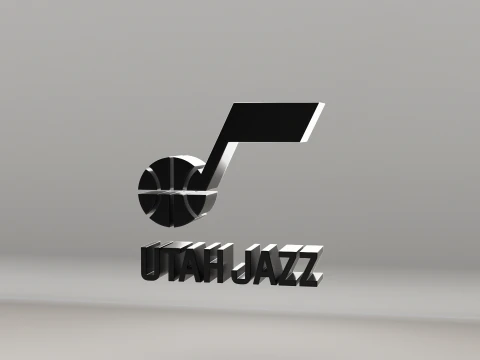 Logotipo de los Utah Jazz de la NBA Modelo 3D
