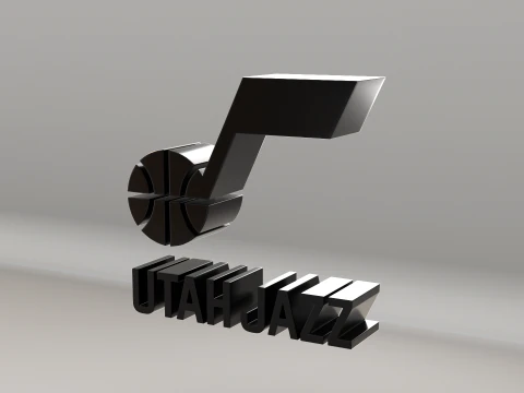 NBA Utah Jazz Logo 3D Model