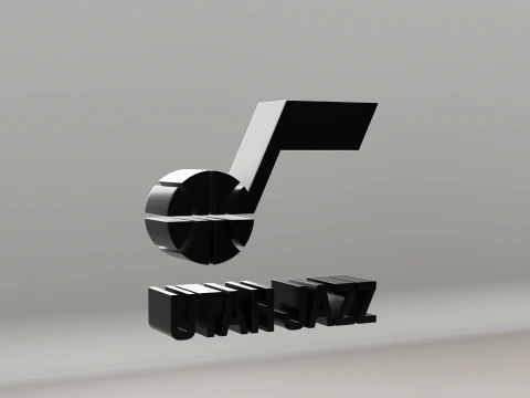 NBA Utah Jazz Logo 3D Model