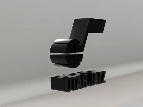 NBA Utah Jazz Logo 3D Model