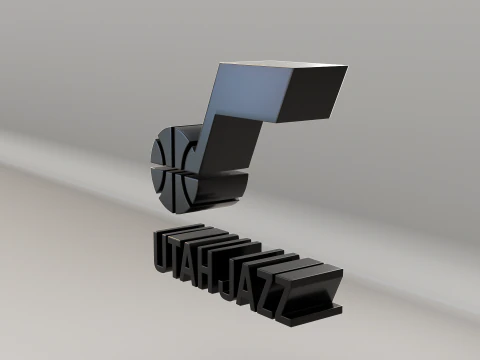 NBA Utah Jazz Logo 3D Model