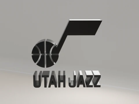 NBA Utah Jazz Logo 3D Model
