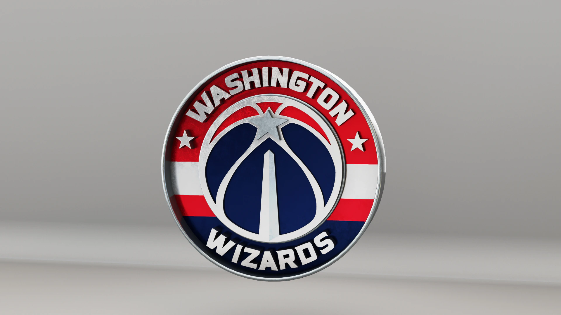 NBA Washington Wizards Logo 3D Model .c4d .max .obj .3ds .fbx .stl .blend