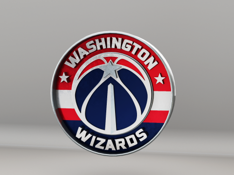 NBA Washington Wizards Logo Modelo 3D