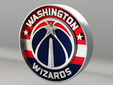 NBA Washington Wizards Logo 3D Model
