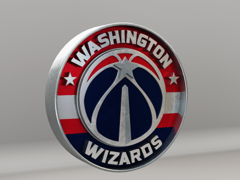 NBA Washington Wizards Logo 3D Model
