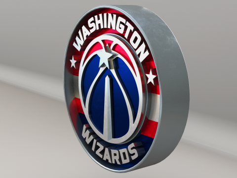 NBA Washington Wizards Logo 3D Model