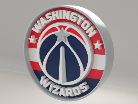 NBA Washington Wizards Logo 3D Model