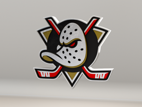 NHL Anahein Ducks Logo Modelo 3D
