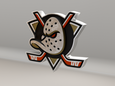 NHL Anahein Ducks Logo Modelo 3D