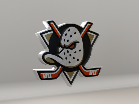 NHL Anahein Ducks Logo Modelo 3D