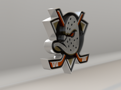 NHL Anahein Ducks Logo Modelo 3D