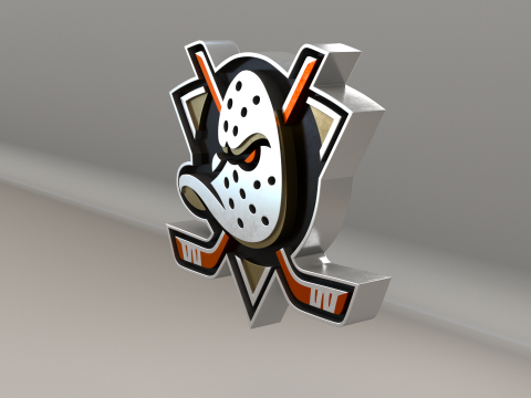 NHL Anahein Ducks Logo Modelo 3D