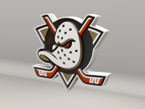 NHL Anahein Ducks Logo Modelo 3D