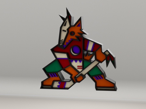 NHL Arizona Coyotes Logo Modelo 3D