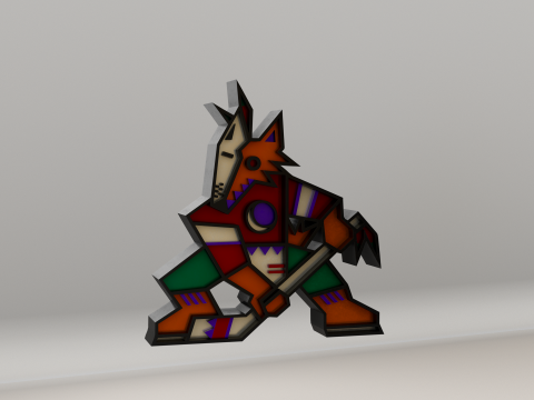 NHL Arizona Coyotes Logo Modello 3D