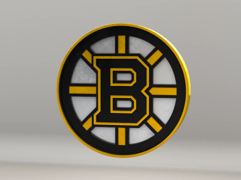 Logotipo de los Boston Bruins de la NHL Modelo 3D