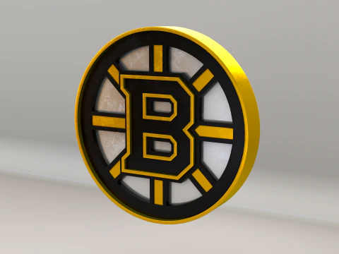 NHL Boston Bruins Logo 3D Model