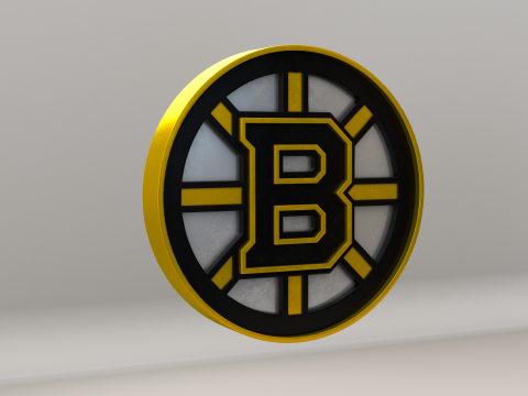 NHL Boston Bruins Logo 3D Model