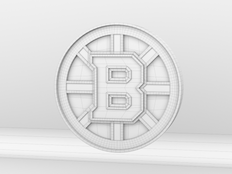NHL Boston Bruins Logo 3D Model
