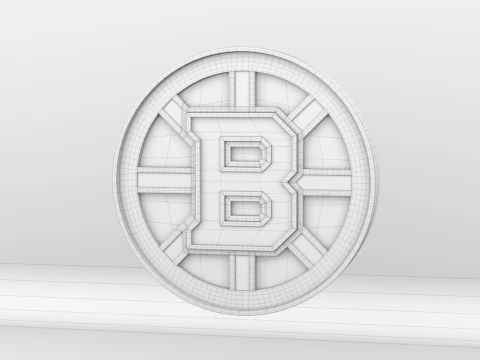 NHL Boston Bruins Logo 3D Model