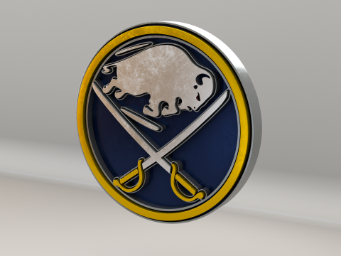 NHL Buffalo Sabres Logo 3D Model