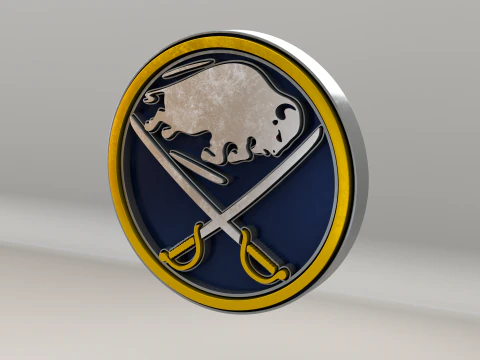 NHL Buffalo Sabres Logo 3D Model