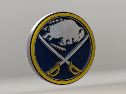 NHL Buffalo Sabres Logo 3D Model