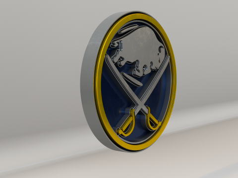 NHL Buffalo Sabres Logo 3D Model
