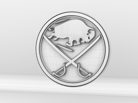 NHL Buffalo Sabres Logo 3D Model