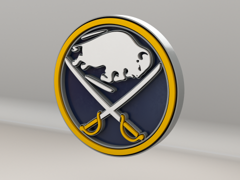 NHL Buffalo Sabres Logo 3D Model