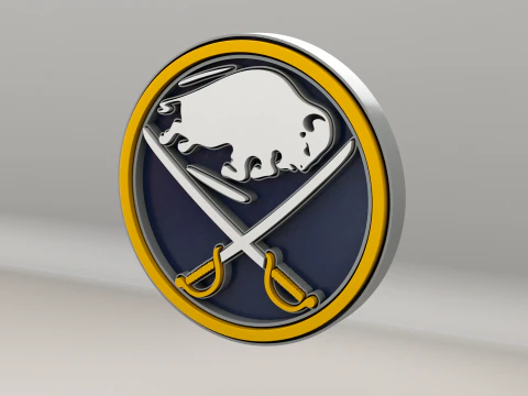 NHL Buffalo Sabres Logo 3D Model
