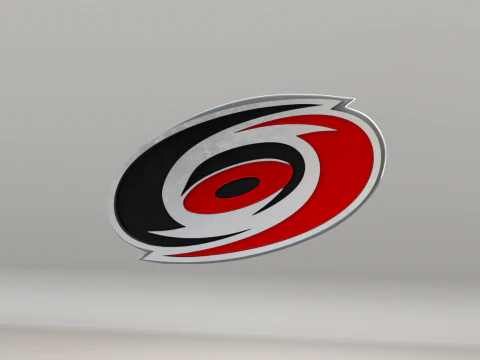 NHL Carolina Hurricanes Logo Modelo 3D