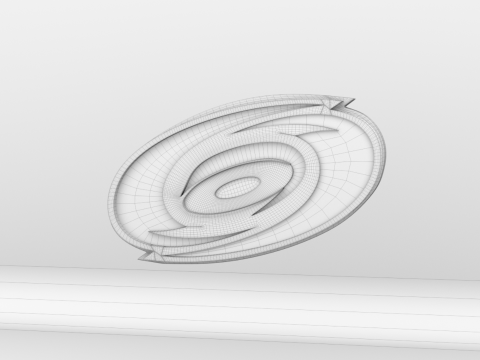 NHL Carolina Hurricanes Logo 3D Model
