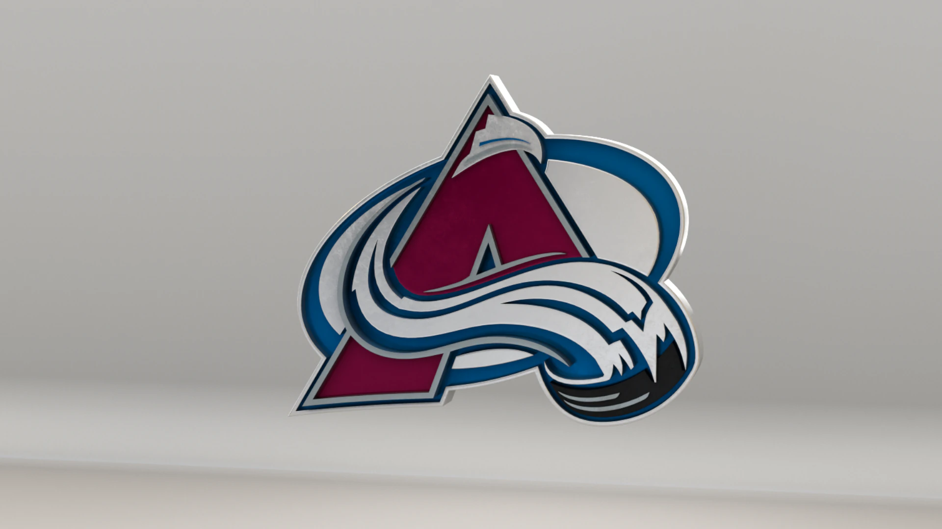 NHL Colorado Avalanche Logo 3D Model .c4d .max .obj .3ds .fbx .stl .blend 