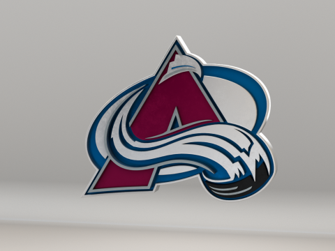 NHL Colorado Avalanche Logo Modelo 3D