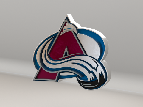 NHL Colorado Avalanche Logo Modelo 3D