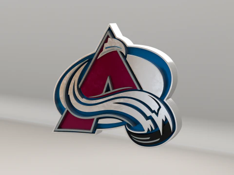 NHL Colorado Avalanche Logo 3D Model