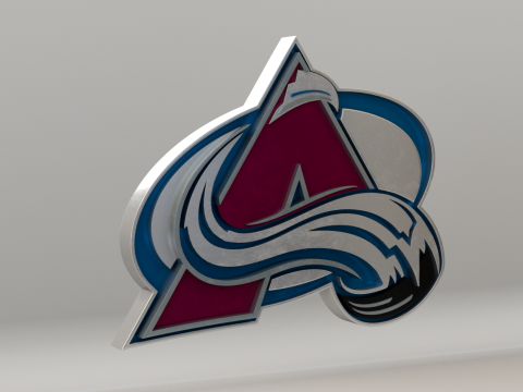 NHL Colorado Avalanche Logo Modelo 3D