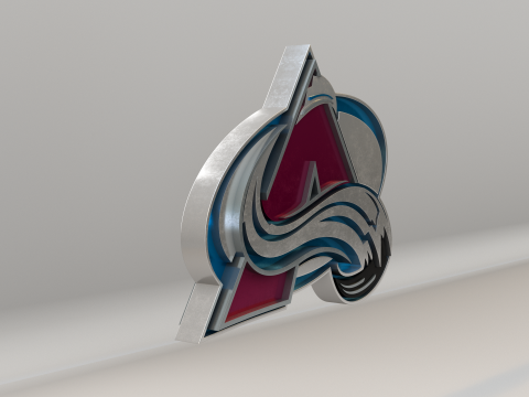 NHL Colorado Avalanche Logo Modelo 3D