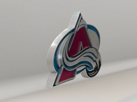 NHL Colorado Avalanche Logo 3D Model